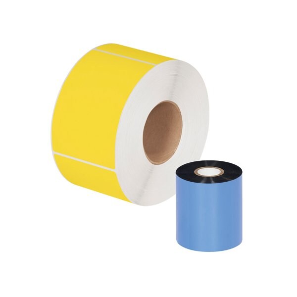Bsc Preferred 3.14'' x 1476' Black Zebra Thermal Transfer Ribbons - Wax/Resin, 24PK BUY00015003 - main